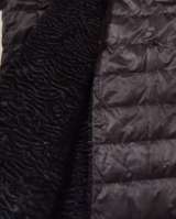 Чёрное пальто пуховик МаxMara