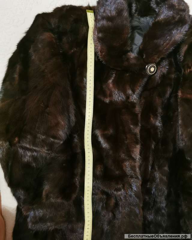 Шуба норковая коричневая
