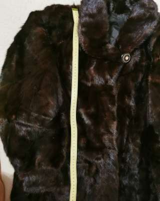 Шуба норковая коричневая