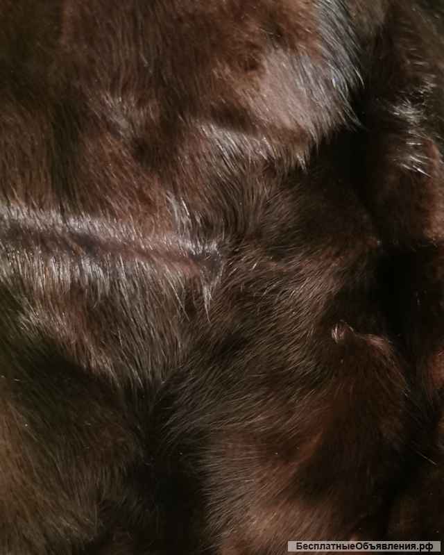 Шуба норковая коричневая