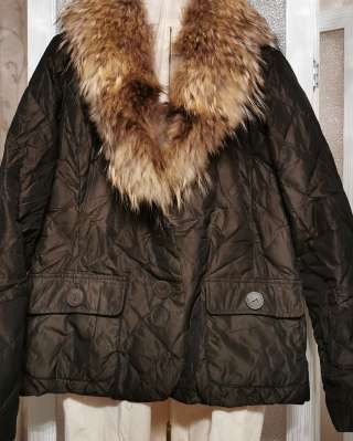 Стеганная куртка Marella, с лисьим воротником