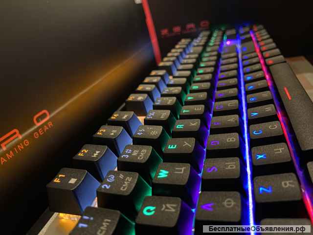 Механическая клавиатура metoo ZERO Черная 87 клавиш Синие свитчи