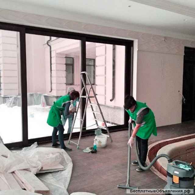 Уборка коттеджей. Мойка окон. Мойка полов.