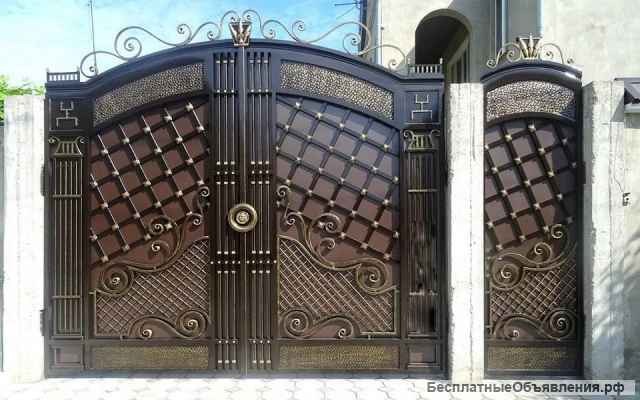 Двери входные металлические. Решётки. Ворота.
