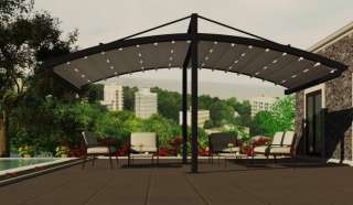 Пергола полукруглая отдельно стоящая подвесная