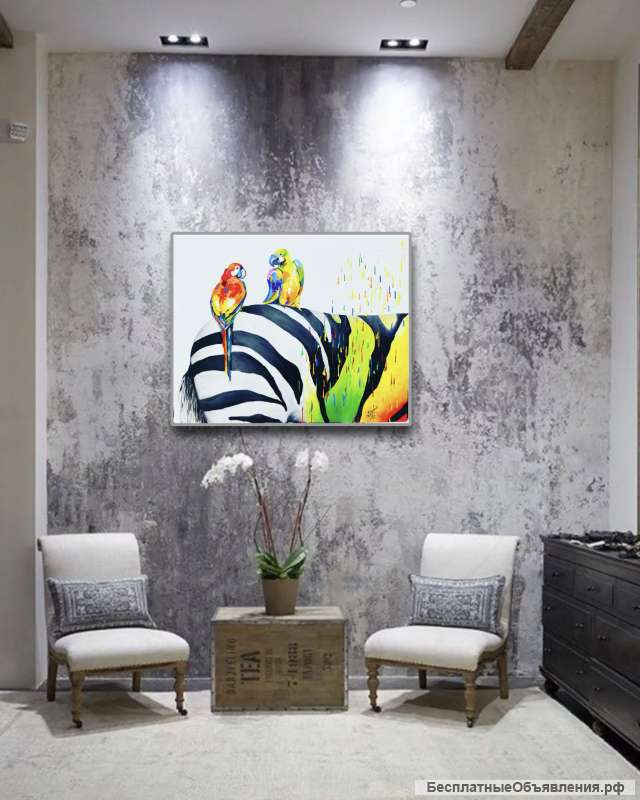 Картина мотиватор маслом на холсте