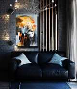 Картина маслом на холсте. Лев