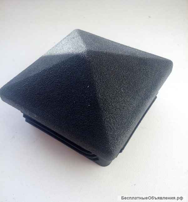 Пластиковая заглушка для профильной трубы 80х80 мм "Домик"