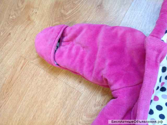Флисовый комбинезон на девочку, рост 74