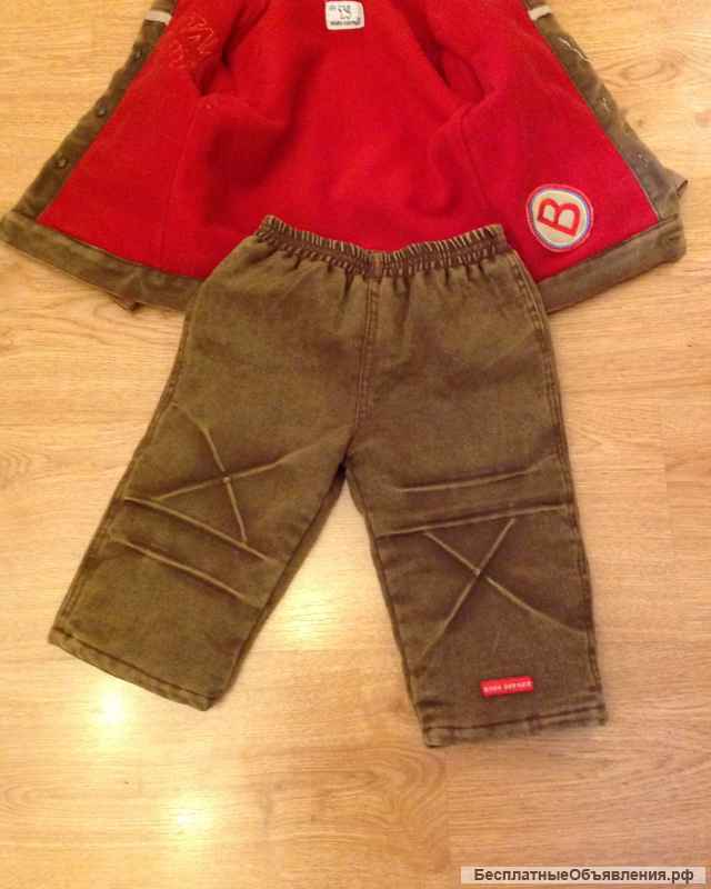 Вельветовый костюм на мальчика, рост 80
