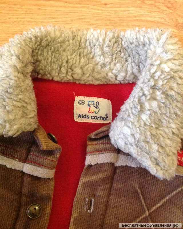 Вельветовый костюм на мальчика, рост 80