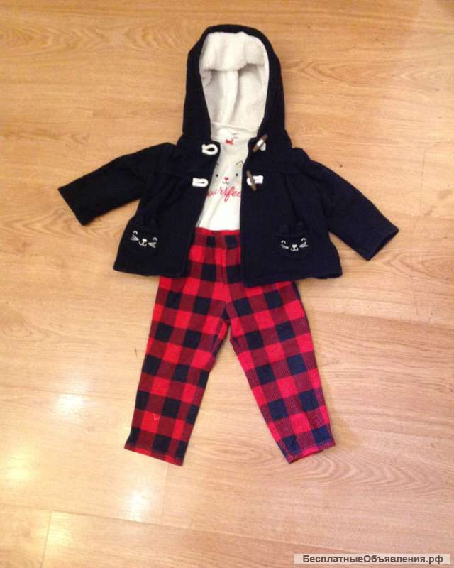 Костюм тройка на девочку, 1.5 года