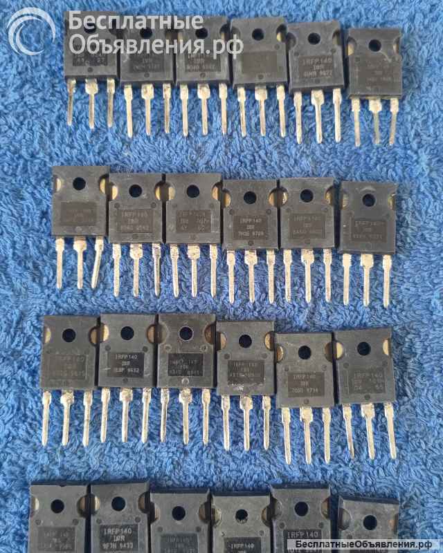 IRFP140, TO-247AC, N-канал, 100V, 31A, Полевой транзистор оригинальный НОВЫЙ и ДЕМОНТАЖ