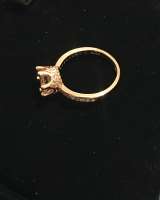 Позолоченное кольцо новое