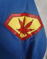 Футболка USA TULTEX COTTON ПРИНТ конопля в знаке супермена