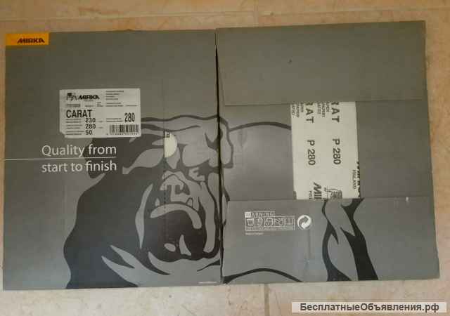 Наждачная бумага Carat Mirka размер 230х280 оригинал