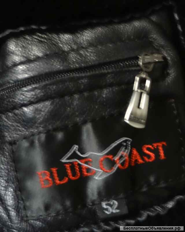 Мужская удлиненная зимняя куртка из натуральной кожи