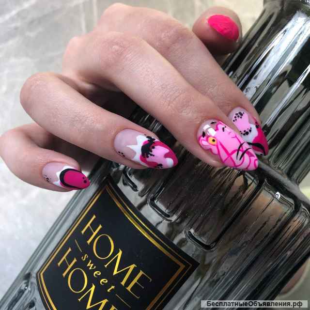 Маникюр с порытием