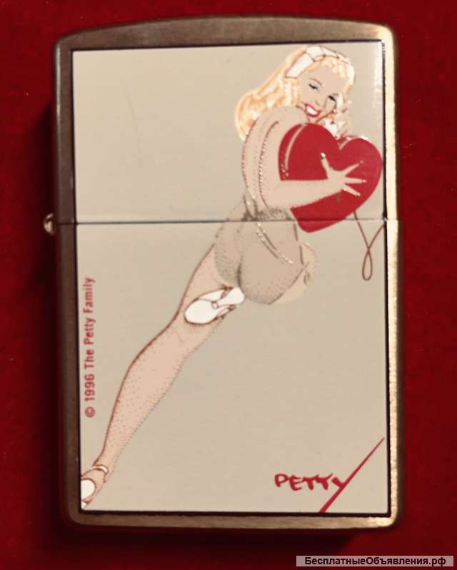 Zippo Petty Girl Lighter 204BPG 412 heart