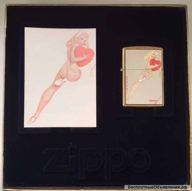 Zippo Petty Girl Lighter 204BPG 412 heart
