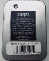 Зажигалка zippo HD " Built to last " 1996 г
