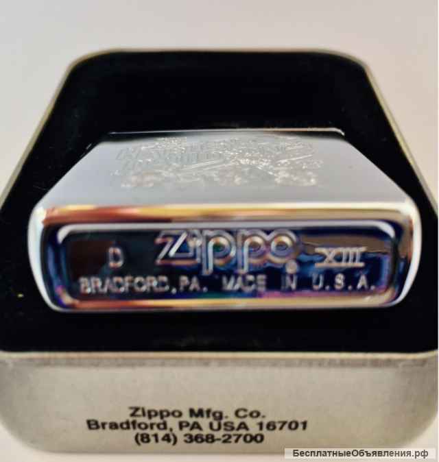 Зажигалка zippo HD " Built to last " 1996 г