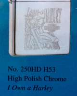 Зажигалка zippo HD " I Own a Harley " 1997 г