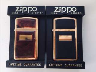 Зажигалки Zippo тонкие slim Gold Plated 1997 г