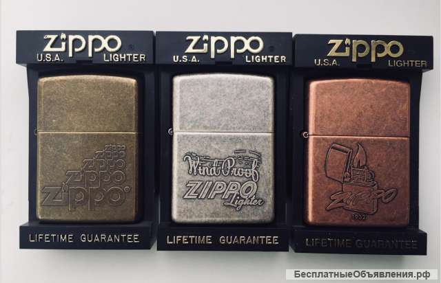 Зажигалки zippo серии antique finish 1997 г