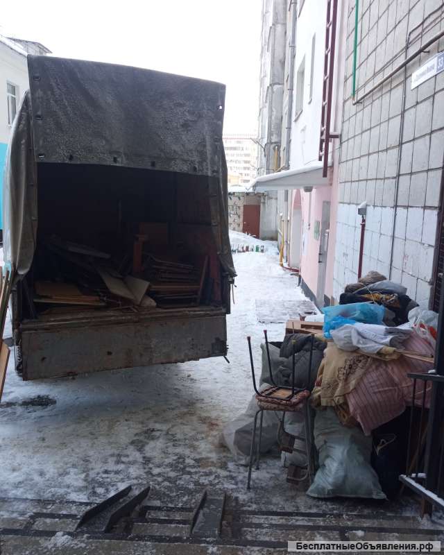 Вывоз строительного мусора, старой мебели, хлама, веток, грунта, снега