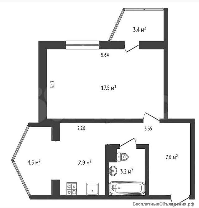 Квартира в центре Ялты Собственник 43 кв.м. 8/10 эт.