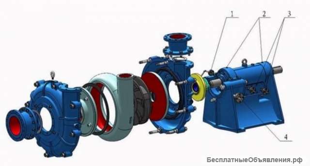 Рабочее колесо на шламовый насос Warman 6/4D-АН, 4/3C-АН, 4/3D-АН