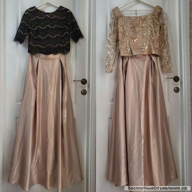 Вечернее платье 2 топа + юбка