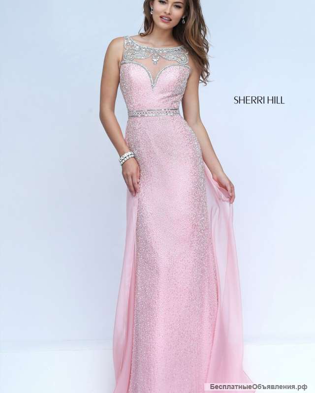 Розовое вечернее платье Sherri hill