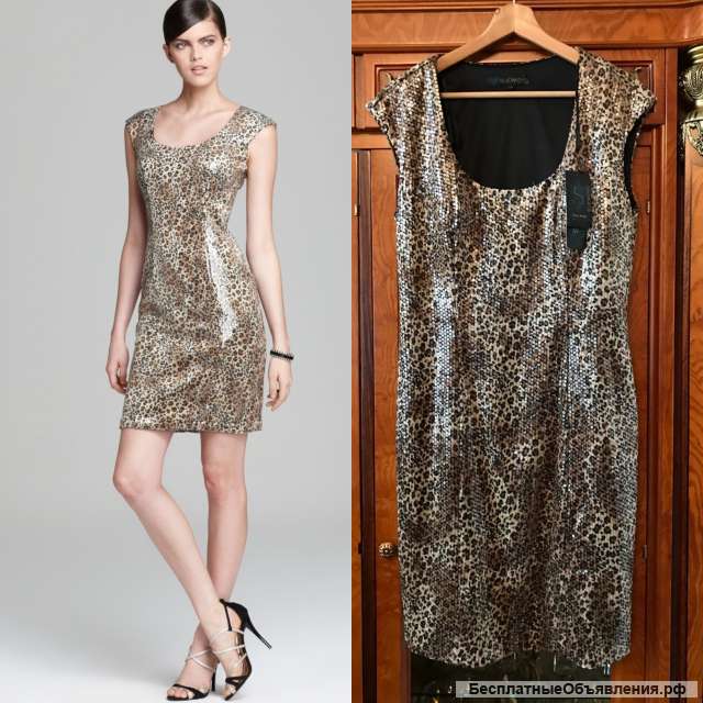 Вечернее леопардовое платье Sue Wong