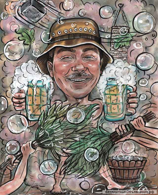 Шарж по фото к 23 февраля Отличный подарок мужчинам