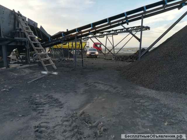 Промывочный комплекс на базе инерционного грохота ГИС-62 с конвейерами