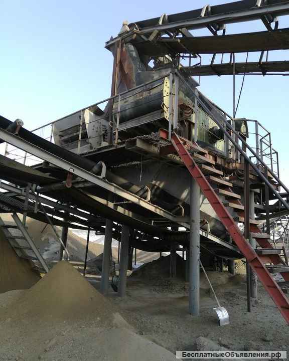 Промывочный комплекс на базе инерционного грохота ГИТ-42 с конвейерами