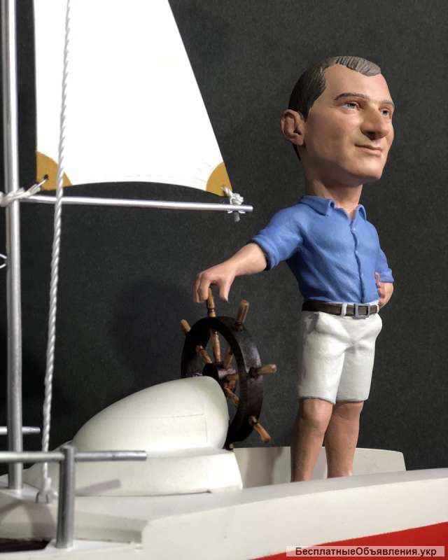 Шаржевая статуэтка Под парусом