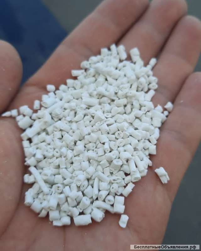 Гранула абс пластика вторичная белая