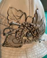 Шляпа женская кожаная