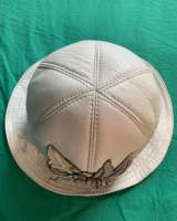 Шляпа женская кожаная