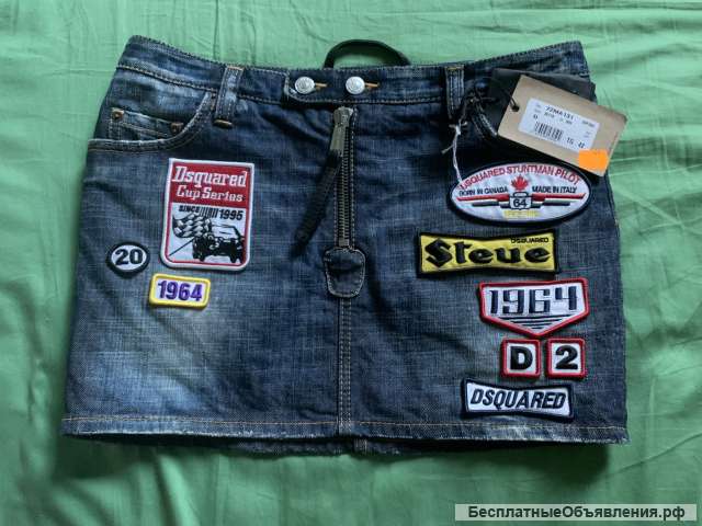 Юбка/куртка джинсовые Dsquared. Размер 42