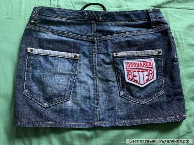 Юбка/куртка джинсовые Dsquared. Размер 42