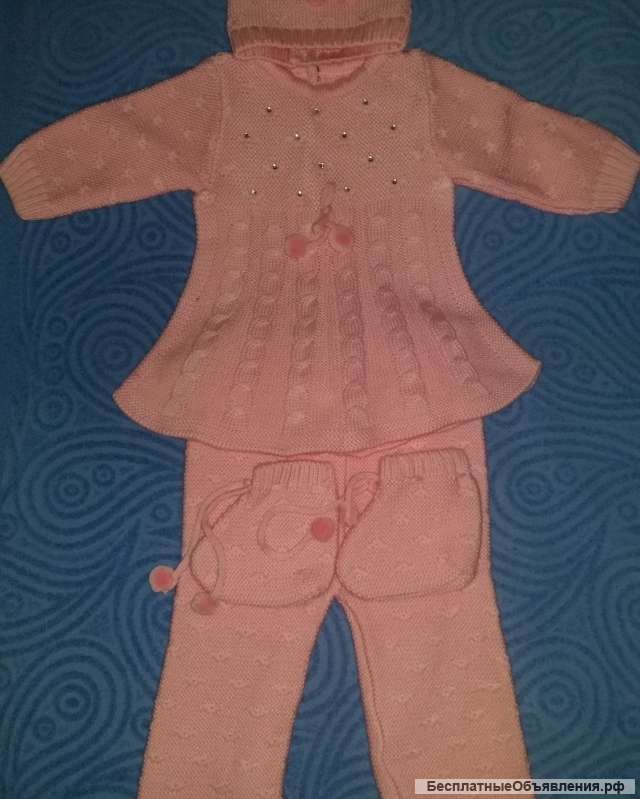 Теплые костюмчики на девочку