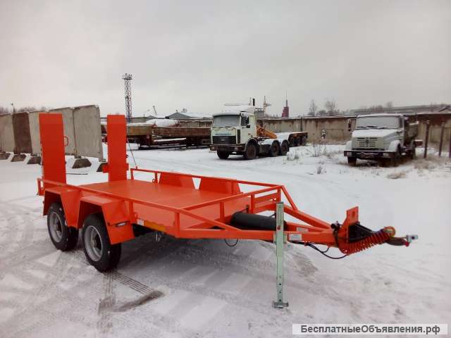 Низкорамный прицеп для перевозки спецтехники до 6 тонн