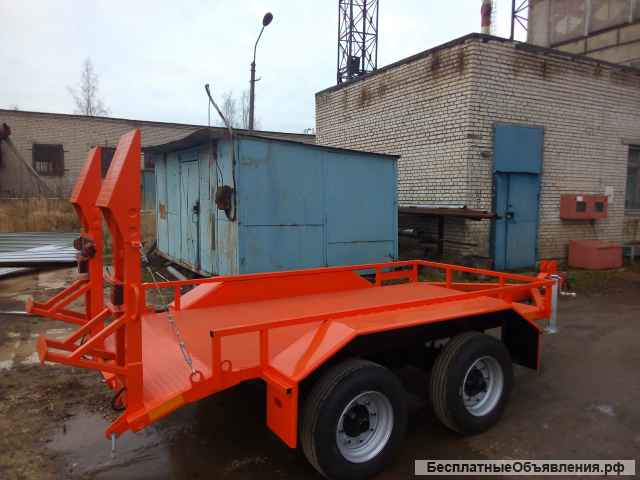 Низкорамный прицеп для перевозки спецтехники до 6 тонн