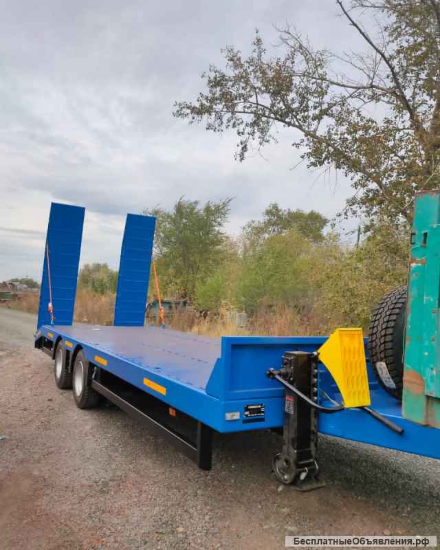 Низкорамный прицеп для перевозки спецтехники до 19 тонн