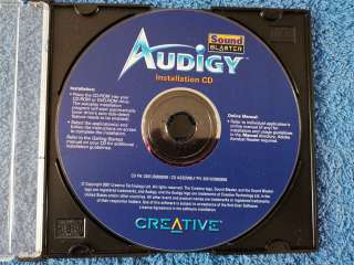 CD Sound BLASTER Audigy Installation CD PN 2201US0003085 (3201US0003085)