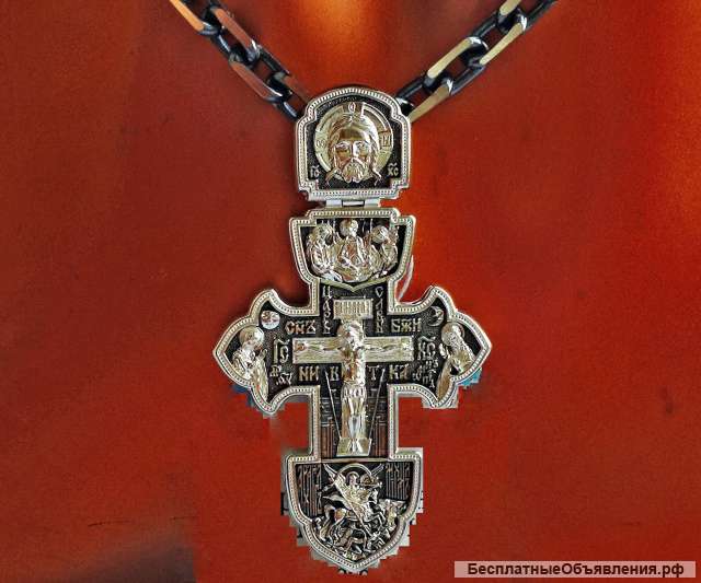 Крест серебряный от Русской церкви, оксидированный